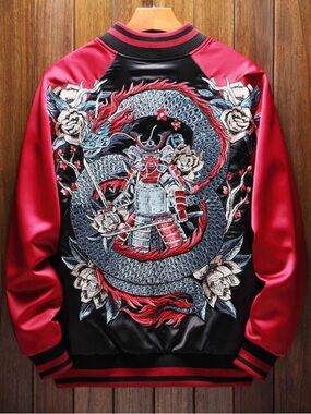 Samurai Sukajan Souvenir Jacket- Koisea- Men’s Size XL